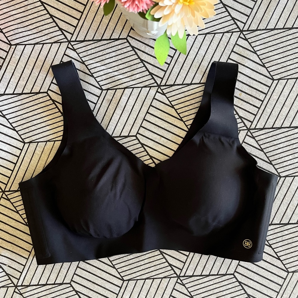 Honeylove V-Neck Bra XL Black